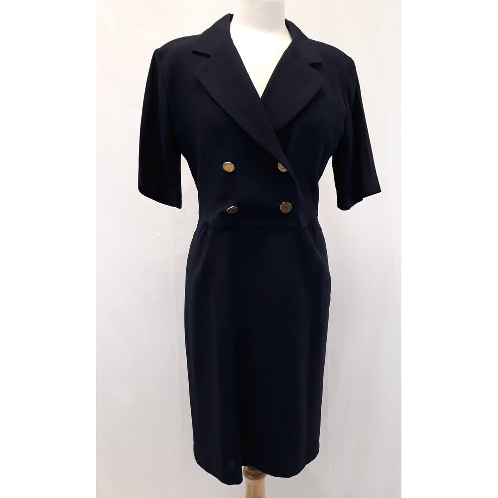 Vintage Jaeger navy wool dress size 10 | Oxfam GB | Oxfam’s Online Shop