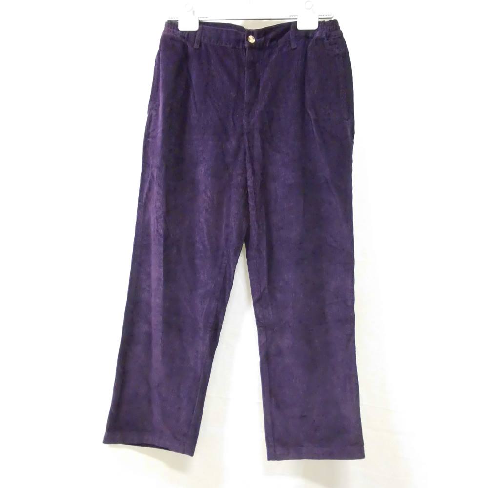 Cotton Traders Purple Trousers. Cotton Traders - Size: 36