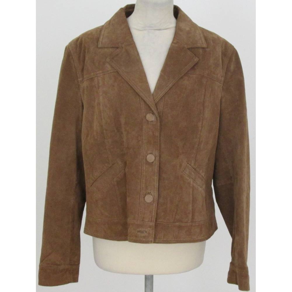 Wallace Sacks Leather Collection size 18 brown suede jacket | Oxfam GB ...