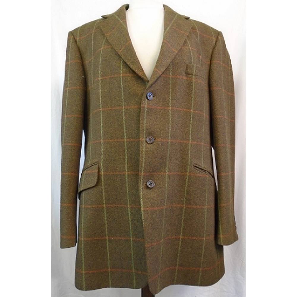 Dormeuil - Size 44R - Brown - Wool Twill Jacket | Oxfam GB | Oxfam’s ...