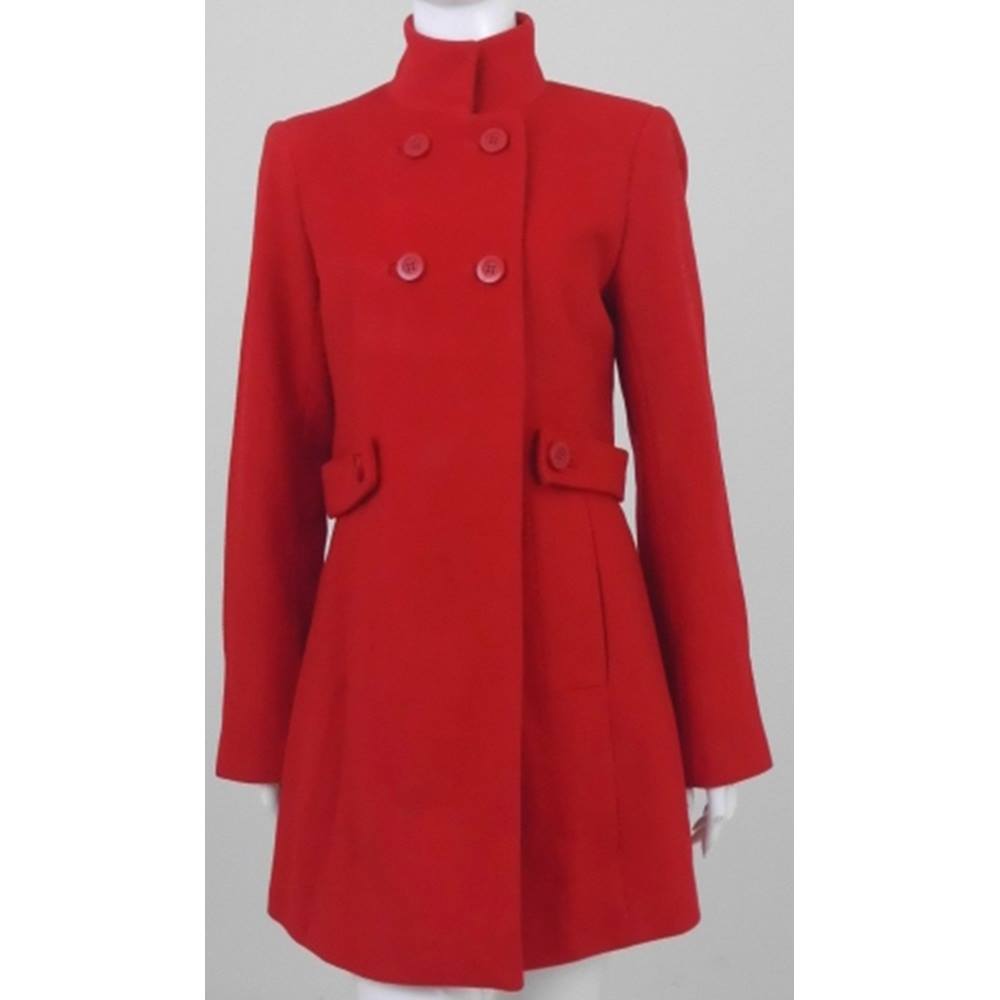 Reiss Size: M Red Military style Coat | Oxfam GB | Oxfam’s Online Shop