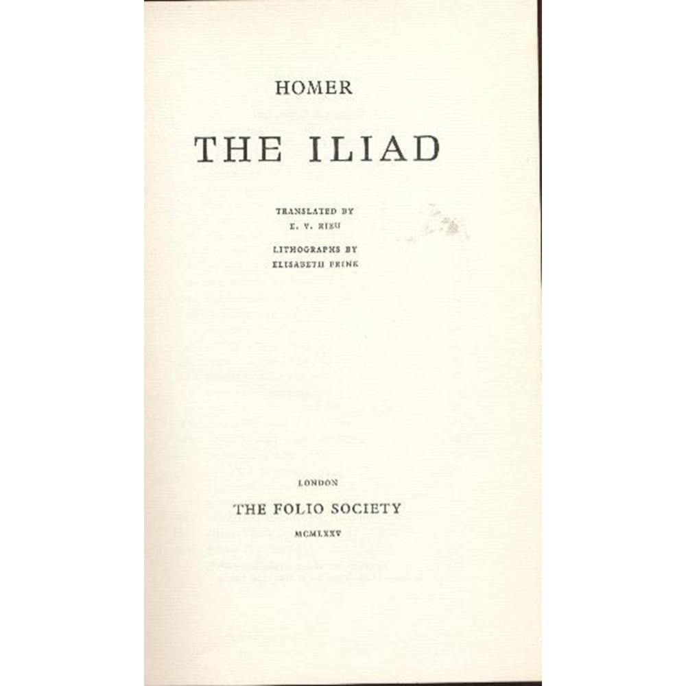 the illiad book