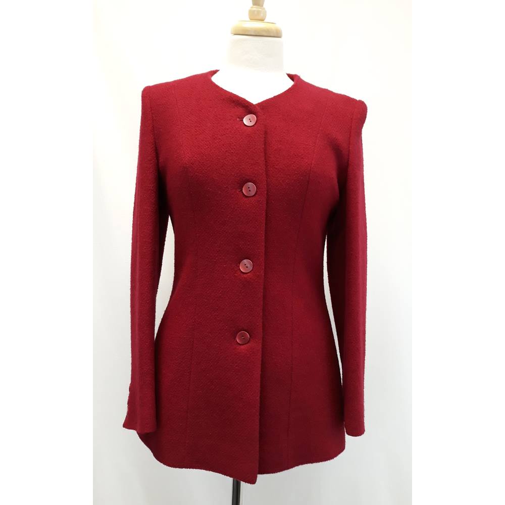Alexon 1990s red wool vintage jacket size 8 | Oxfam GB | Oxfam’s Online ...
