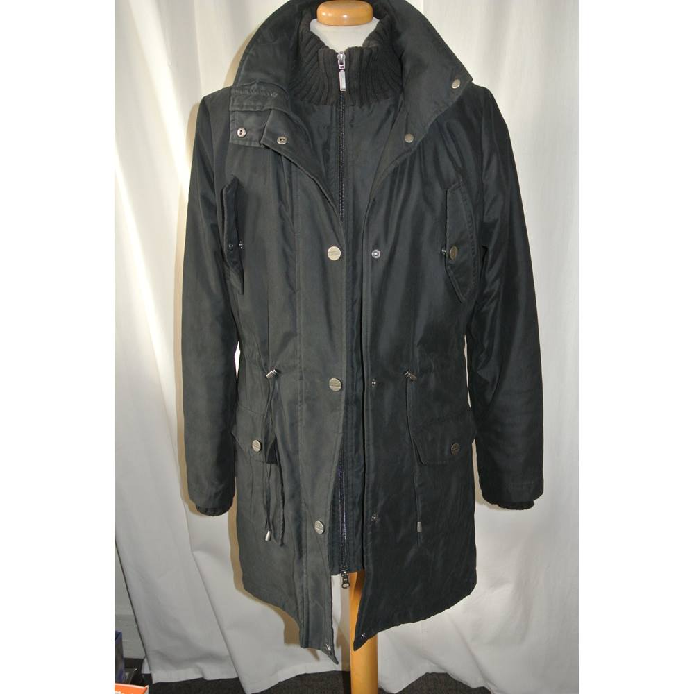 Per Una Winter Coat, Size S Per Una - Size: S - Black - Raincoat ...