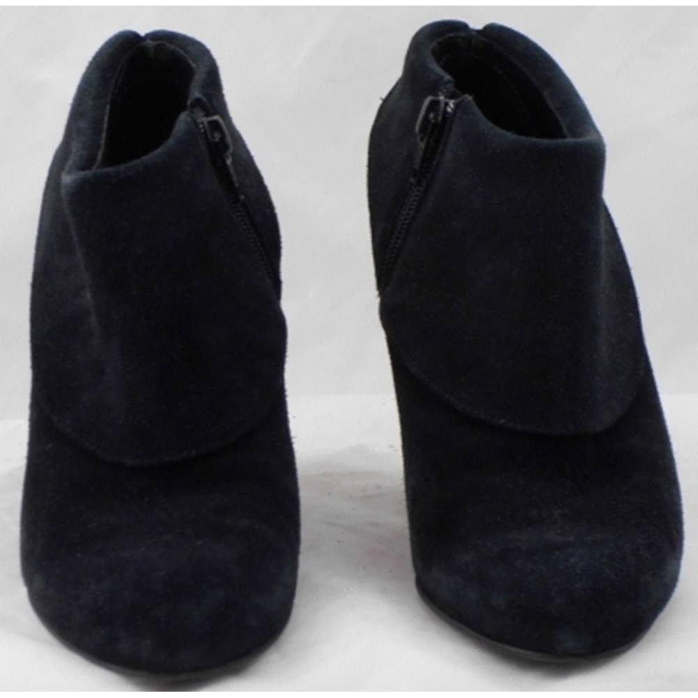 Russell & Bromley, size 4.5/37.5 black suede cuff ankle boot | Oxfam GB ...