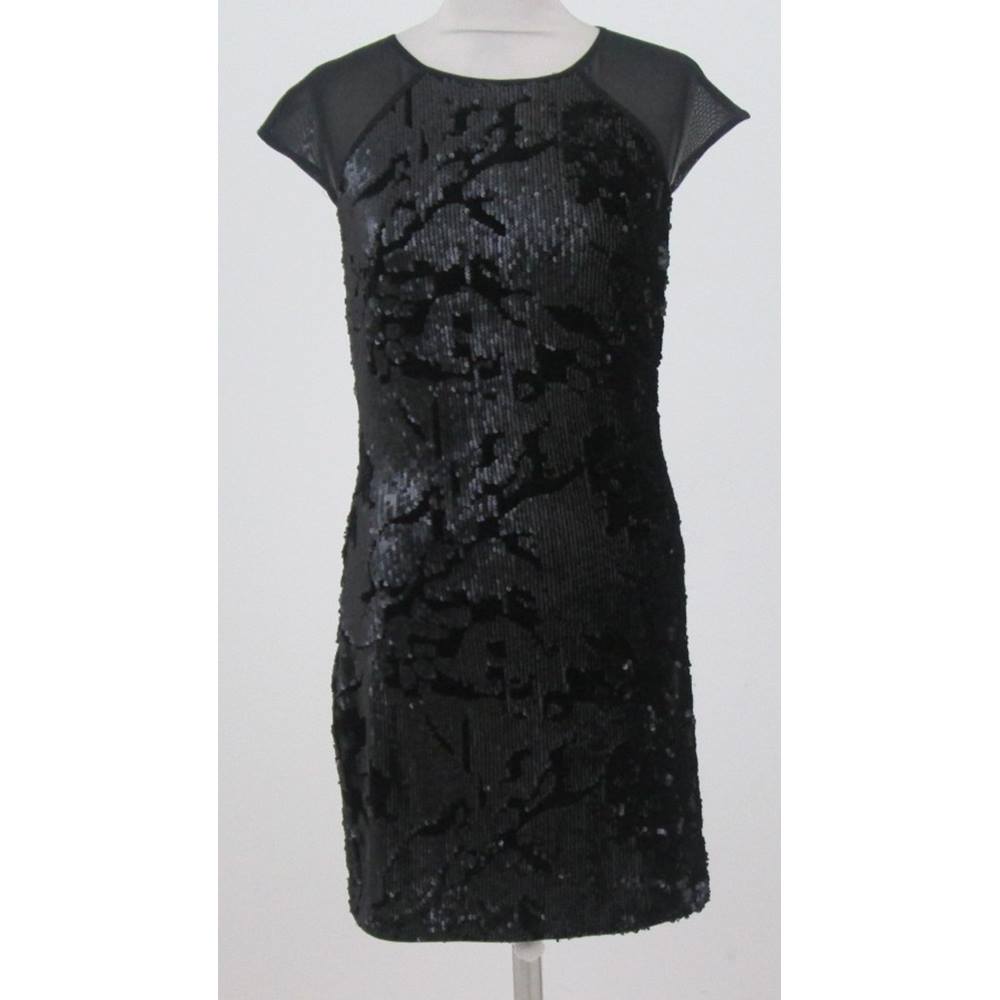 Warehouse Size 10 Black Sequined Sheath Dress | Oxfam GB | Oxfam’s ...