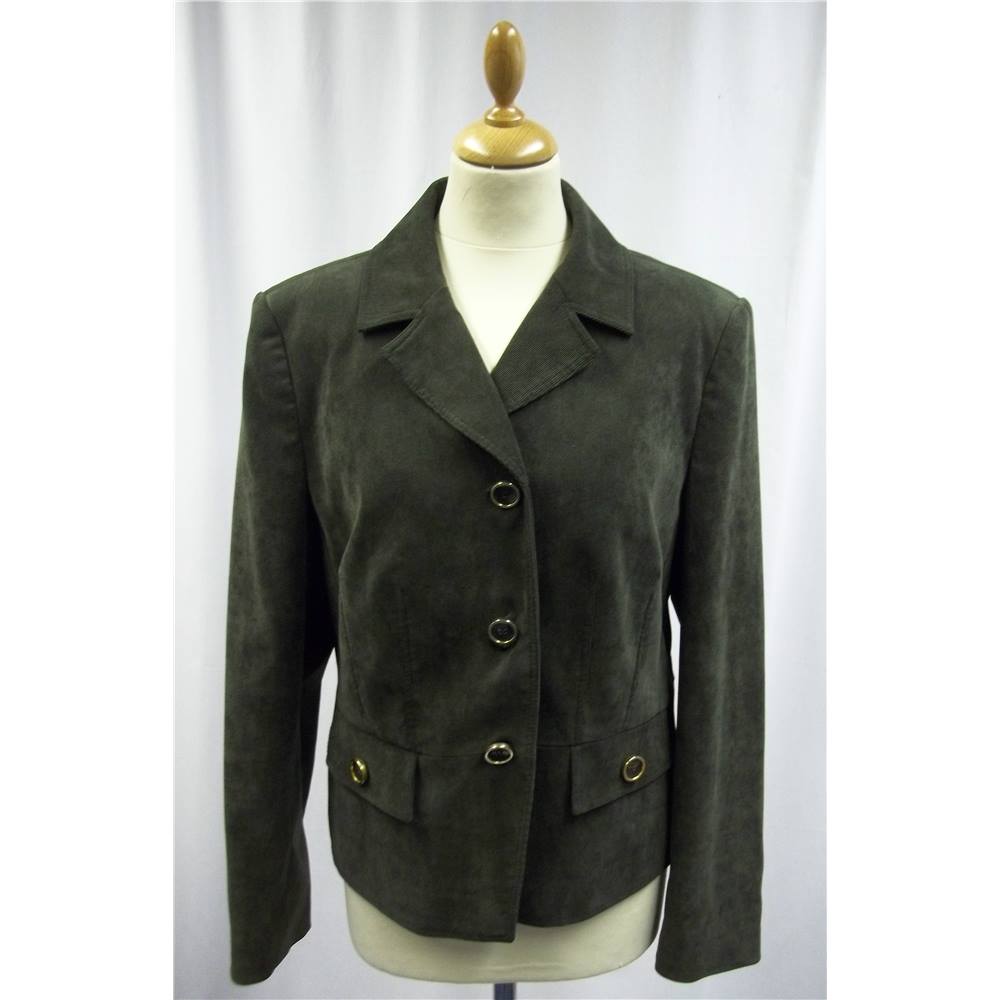 Viyella, size 16 dark olive green cord jacket | Oxfam GB | Oxfam’s ...