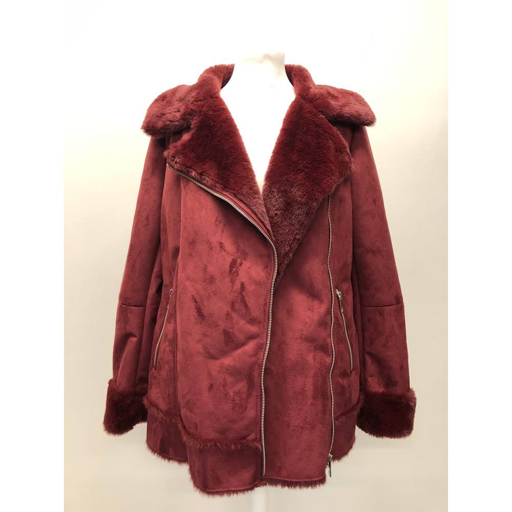 Winter jacket M&S Marks & Spencer - Size: 10 - Red - Casual jacket ...