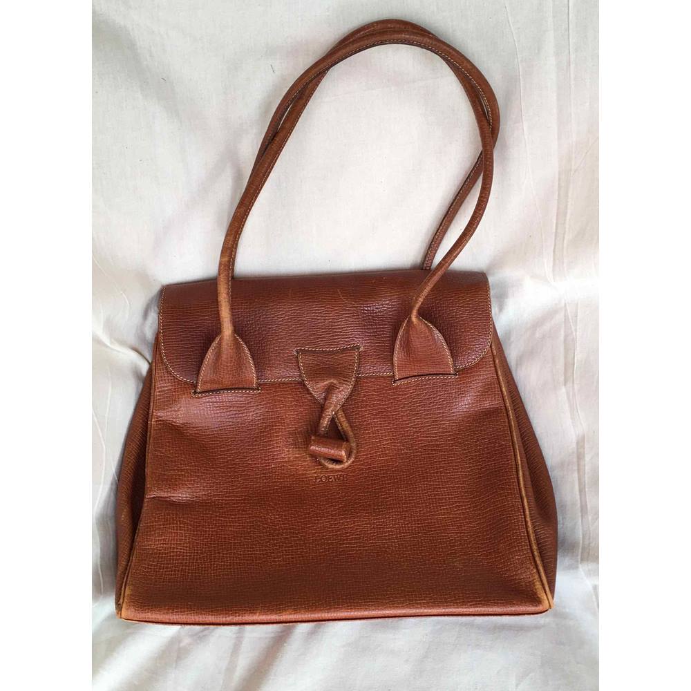 Loewe - Rare Vintage Style Large Brown Shoulder Bag | Oxfam GB | Oxfam ...