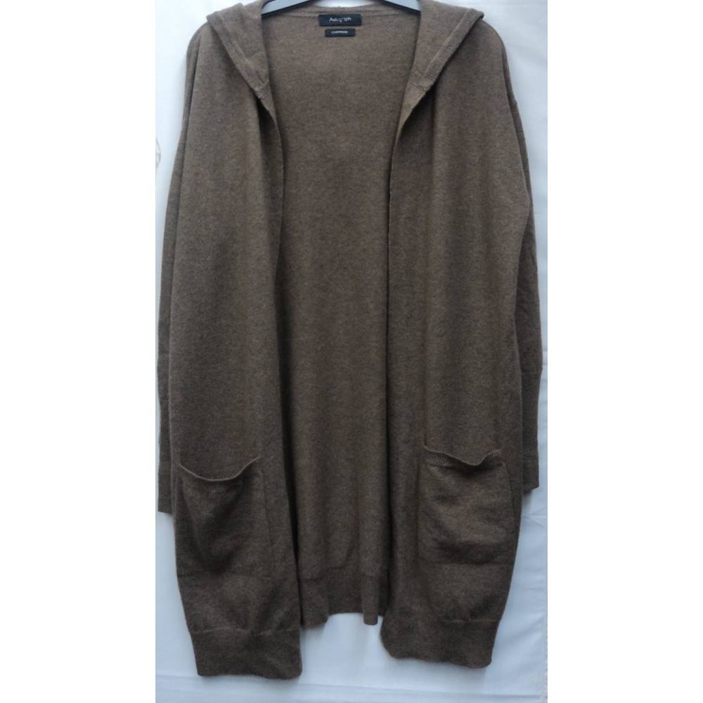 Marks & Spencer - 100% Cashmere Cardigan - Size: M - Brown | Oxfam GB ...