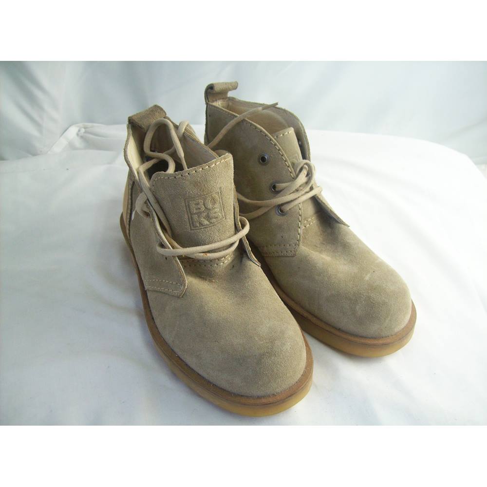 cream desert boots