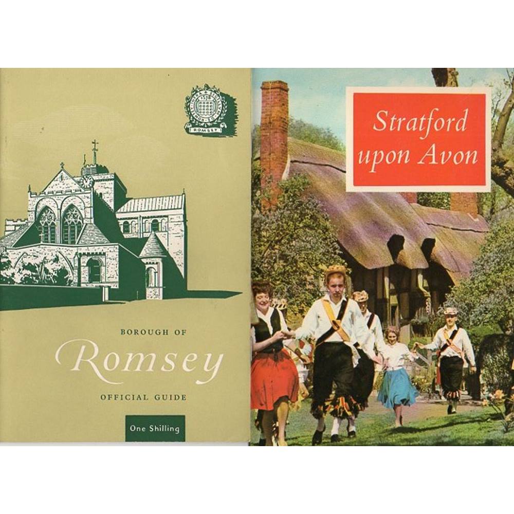 2 Vintage Official Guides: Romsey + Stratford upon Avon for sale  Newport