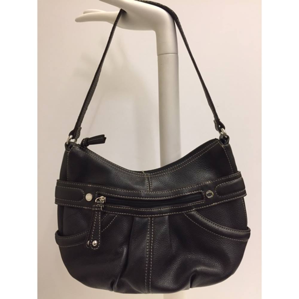Brown/Black Leather Handbag from Tignanello | Oxfam GB | Oxfam’s Online ...