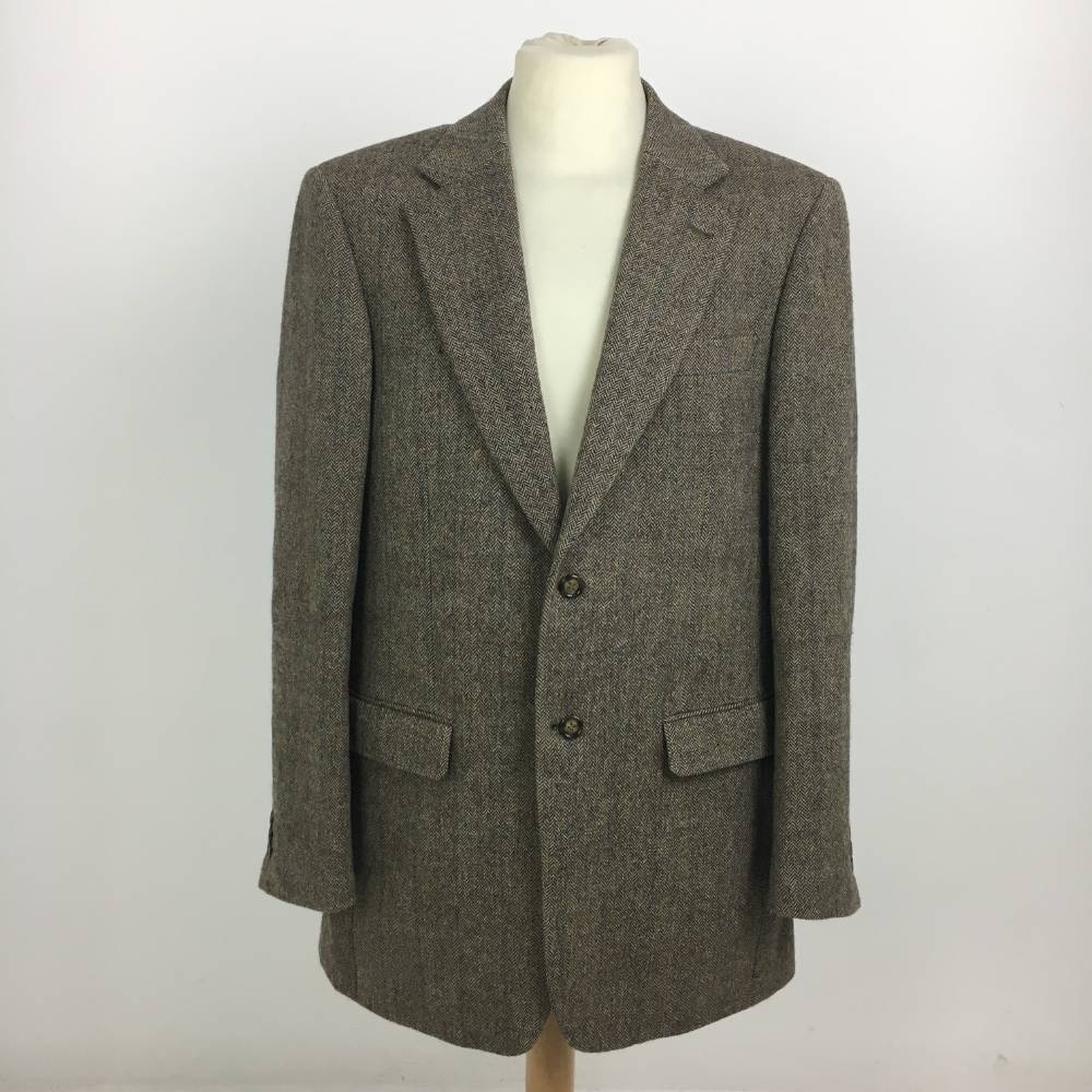 Brook Taverner Wool Suit Jacket Brown Mix Size: XL | Oxfam GB | Oxfam’s ...