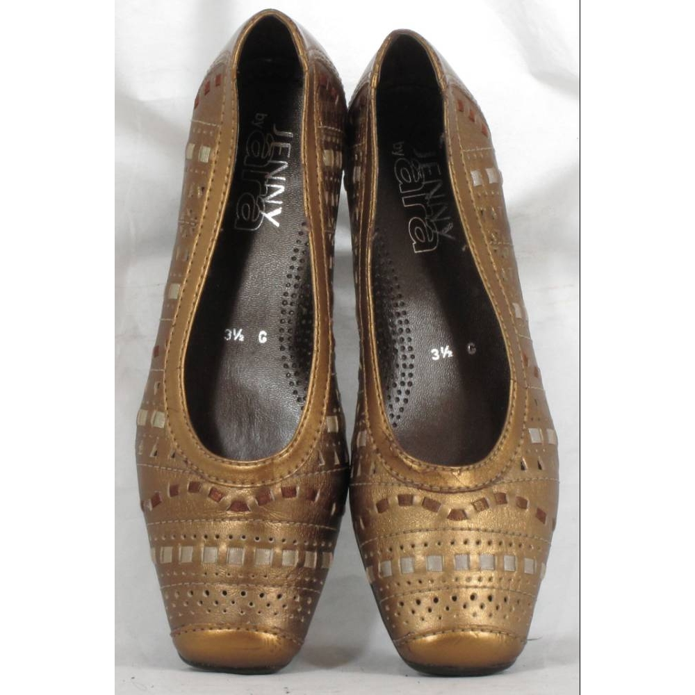 Jenny By Ara Shoes Gold Size: 3.5 | Oxfam GB | Oxfam’s Online Shop