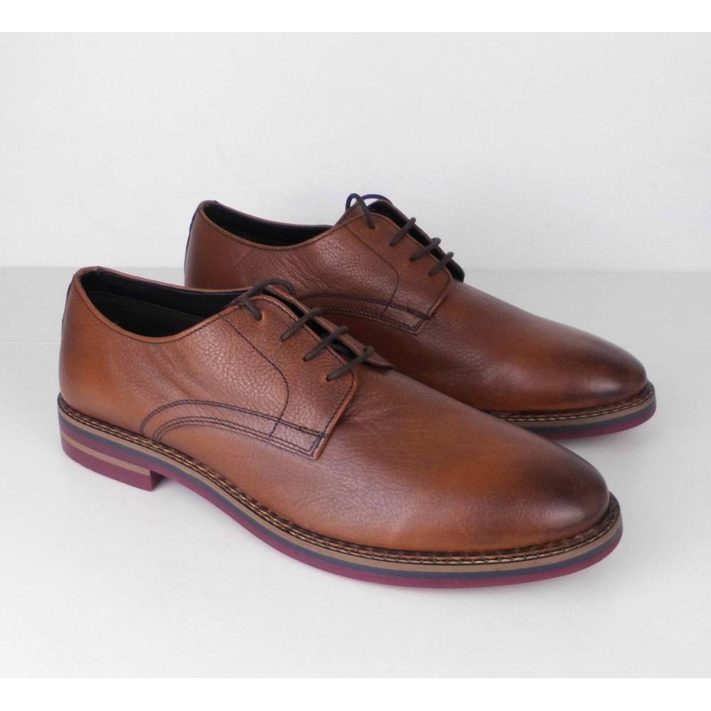 M&S Collection Leather Derby Shoes Brown Size: 12 | Oxfam GB | Oxfam’s ...