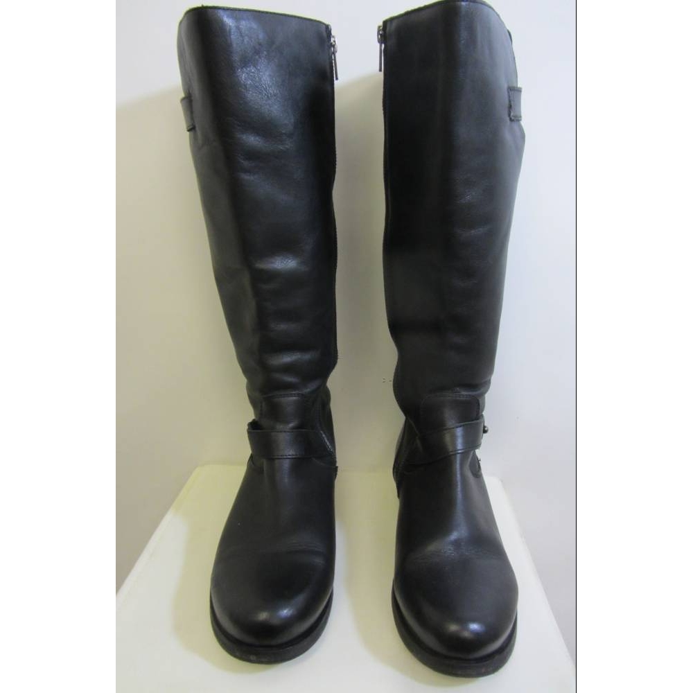 Bertie Leather Boots black Size: 7 | Oxfam GB | Oxfam’s Online Shop