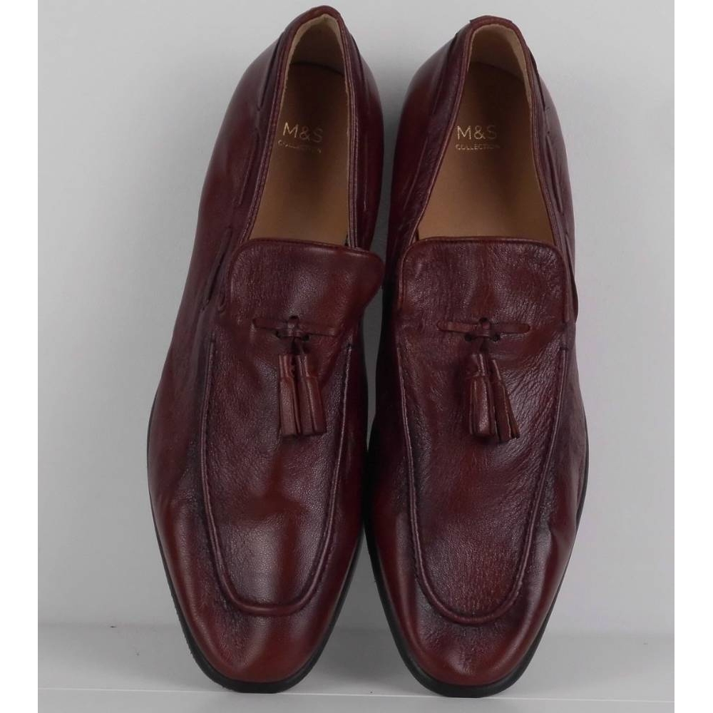 M&S Collection Soft Leather Loafers Brown Size: 10 | Oxfam GB | Oxfam’s ...