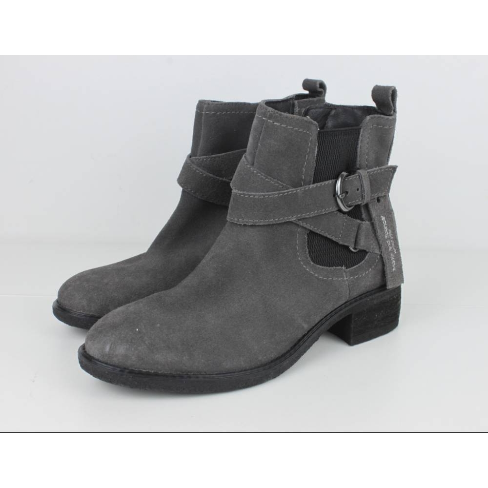 M\u0026S Collection Suede Ankle Boots Ash 