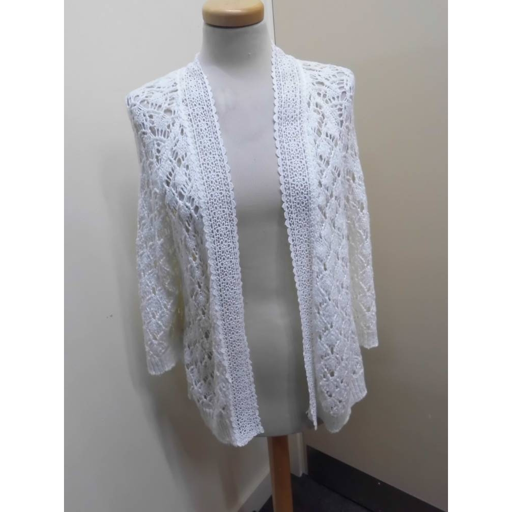 Dorothy Perkins Cardigan white Size: 18 | Oxfam GB | Oxfam’s Online Shop