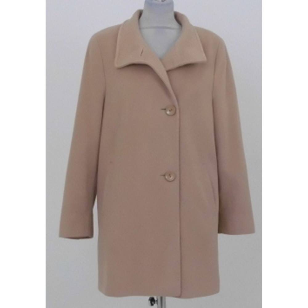 Basler Wool & Cashmere Blend Coat Light Brown Size: 10 | Oxfam GB ...
