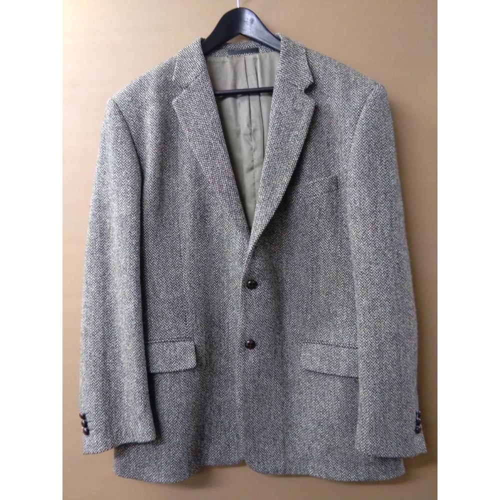 Kilmaine Harris Tweed Jacket Grey Size: XL | Oxfam GB | Oxfam’s Online Shop