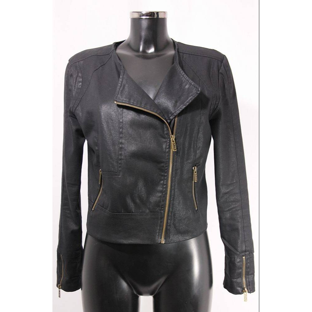 Biba Biker-style Jacket Black Size: 12 | Oxfam GB | Oxfam’s Online Shop