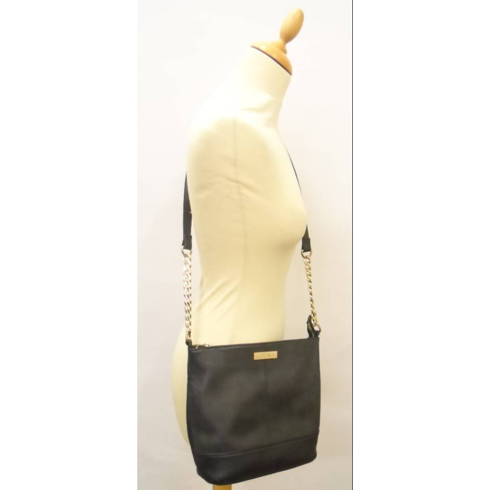 Carvela Faux Leather Shoulder Bag Black Size: One size | Oxfam GB ...