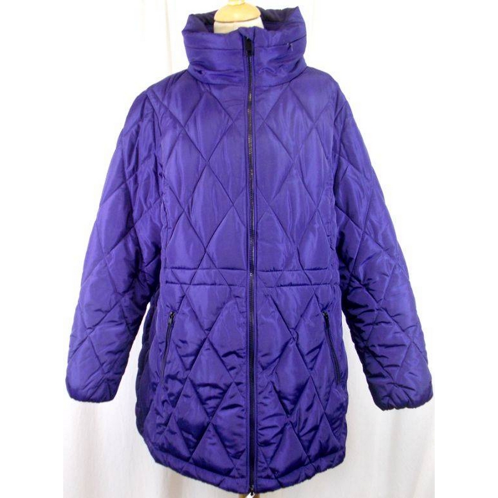 M&S Quilted Jacket Purple Size: 22 | Oxfam GB | Oxfam’s Online Shop