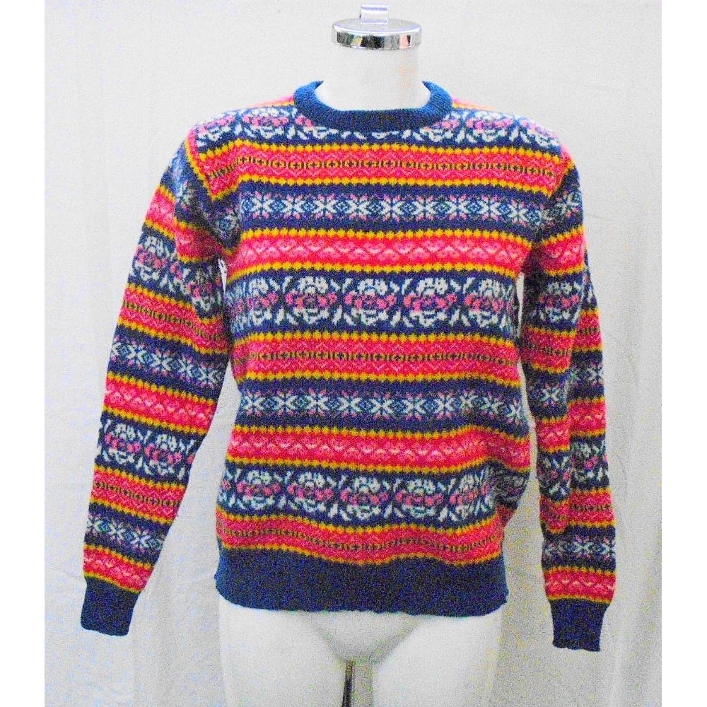 Lilly Ella patterned jumper multicoloured Size: M | Oxfam GB | Oxfam’s ...