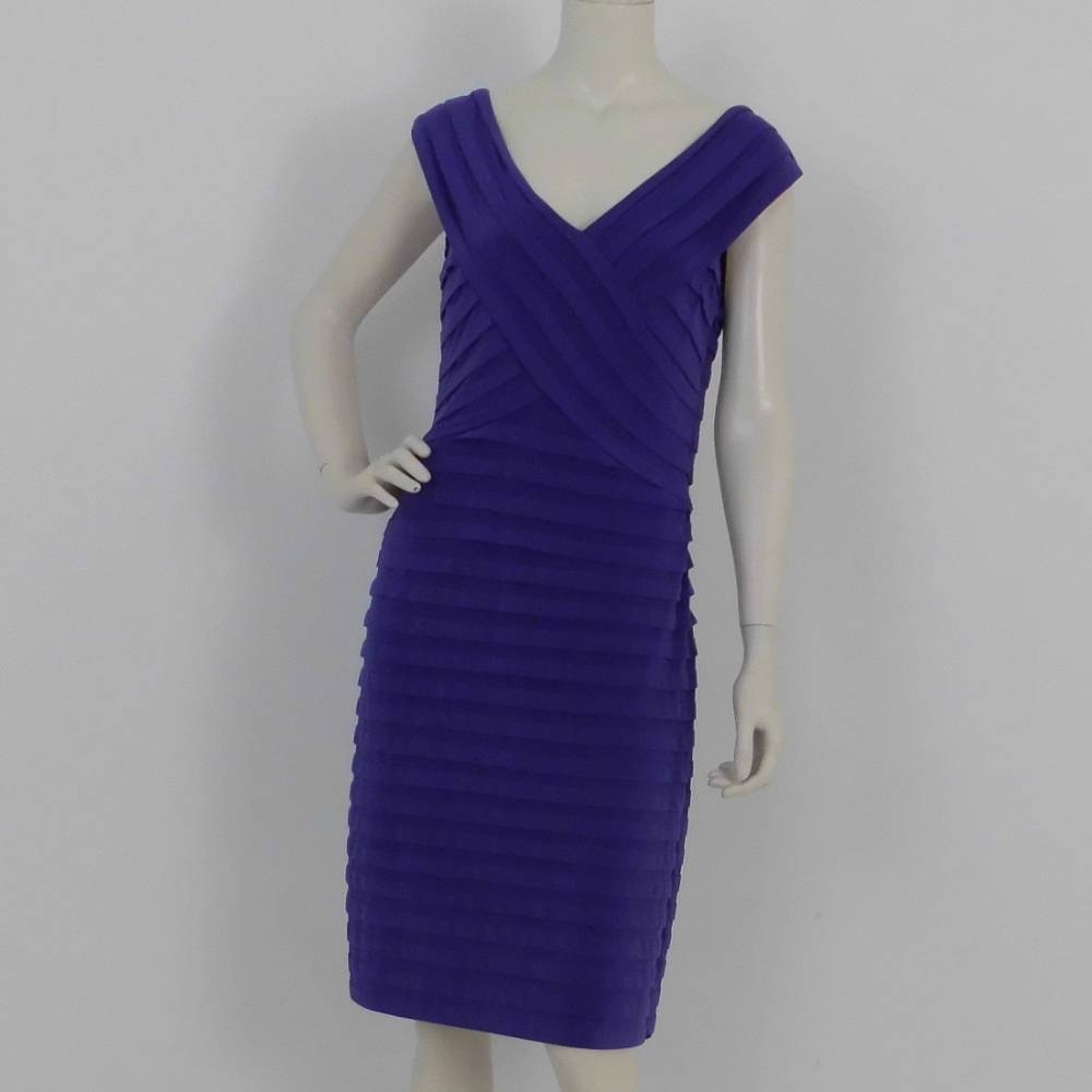 Phase Eight Pleated Dress Purple Size: 12 | Oxfam GB | Oxfam’s Online Shop