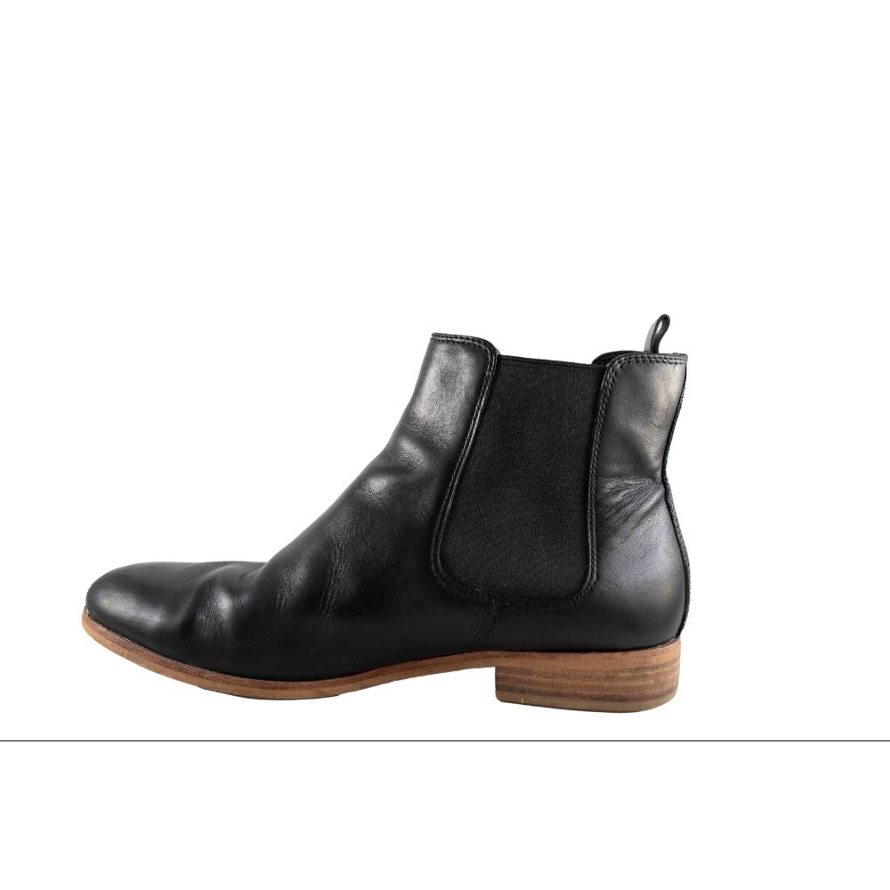 clarks patent chelsea boots