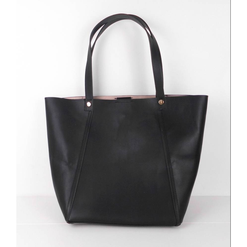 M&S Marks & Spencer Leather Tote Bag Black Size: One size | Oxfam GB ...