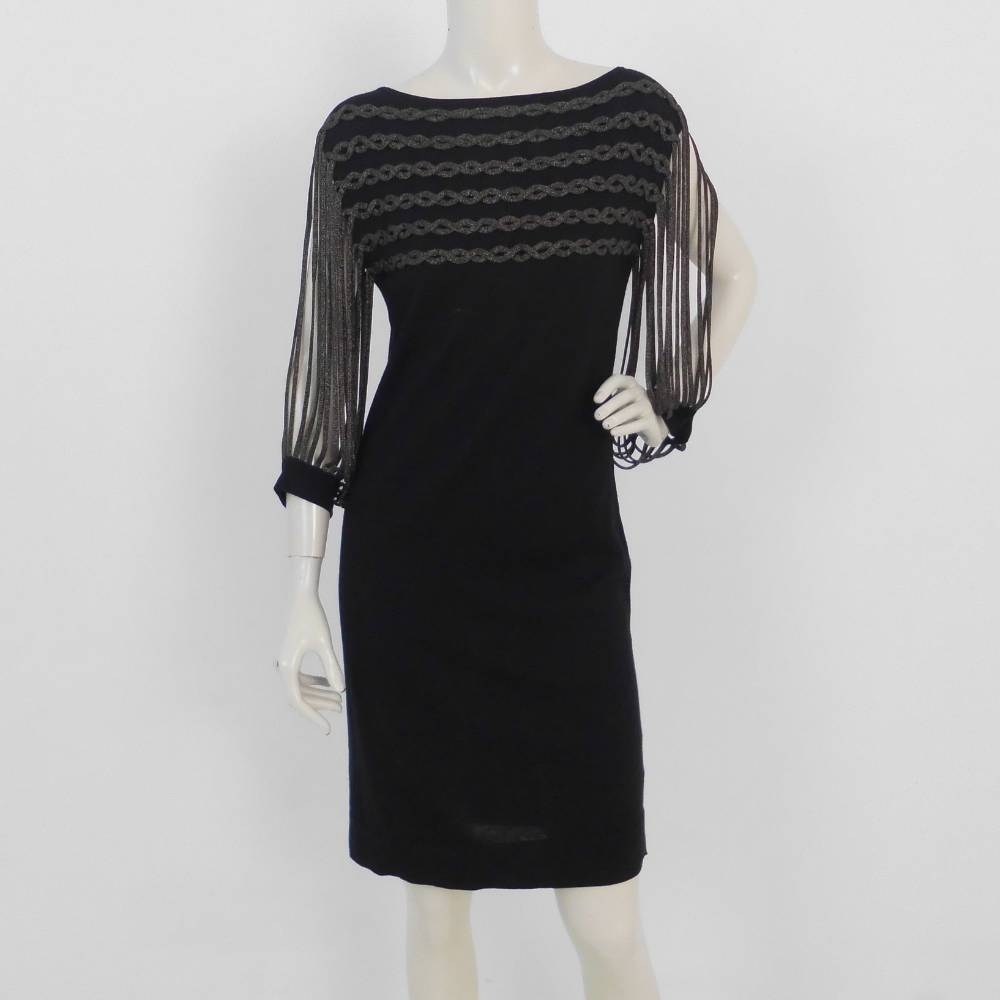 Jaeger Gold Embellished Wool Dress Black Size: S | Oxfam GB | Oxfam’s ...