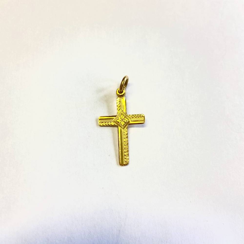 Real Gold Cross Real Gold Cross Pedant Gold Size: Small | Oxfam GB ...