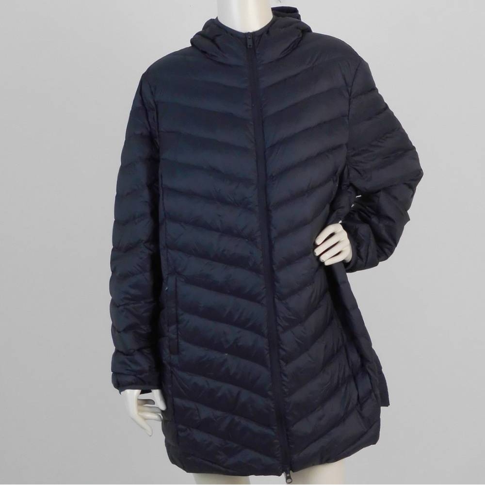 M&S Marks & Spencer Down & Feather Puffer Jacket Black Size: 24 | Oxfam ...