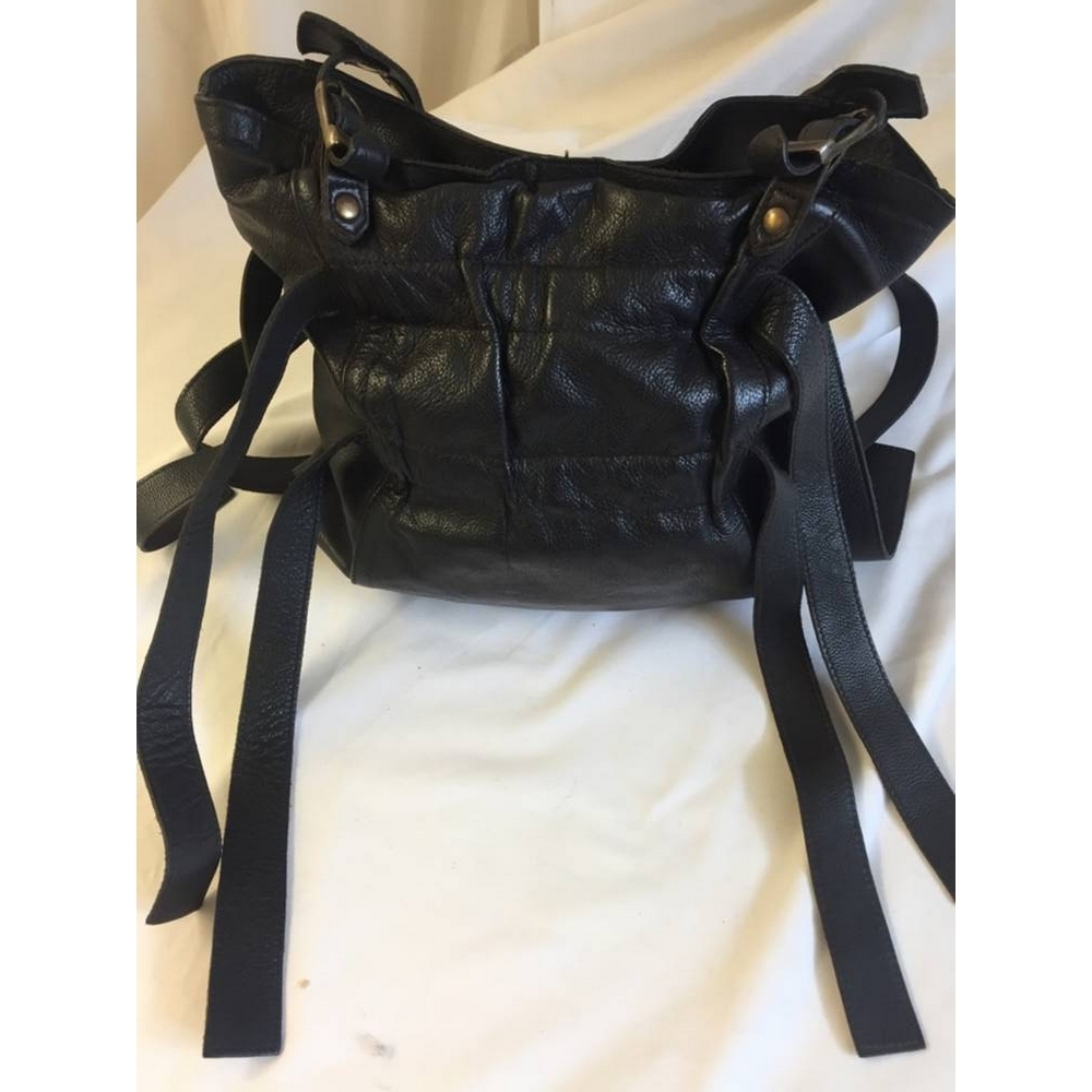 Jigsaw Leather Handbag Black Size M Oxfam GB Oxfam’s Online Shop