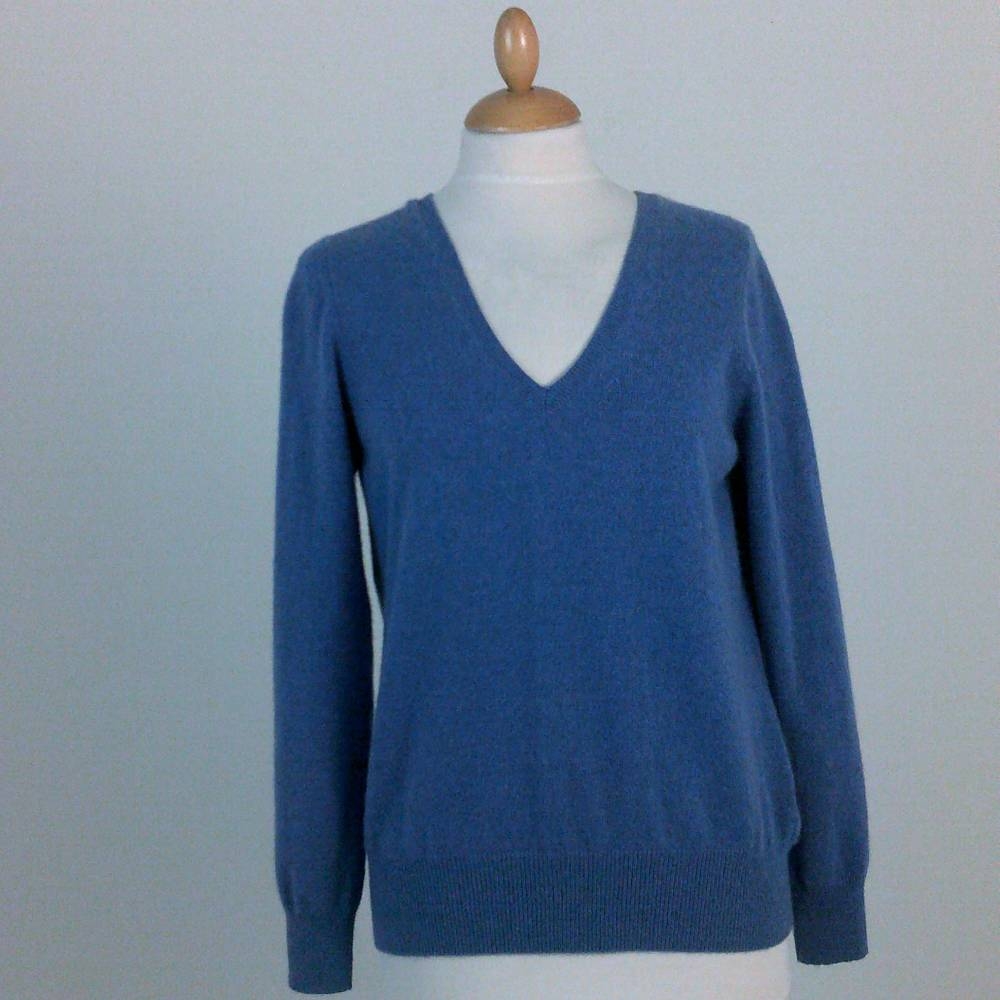 M&S Autograph Cashmere Jumper Medium Blue Size: 12 | Oxfam GB | Oxfam’s ...