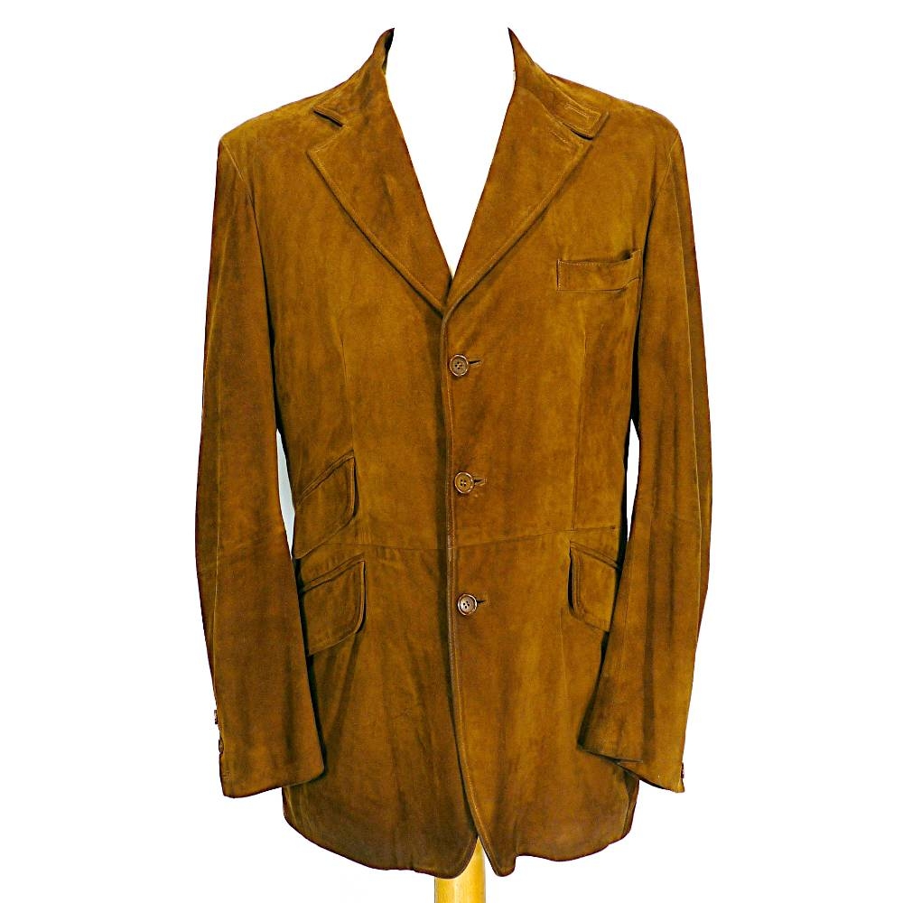 Crombie Suede Leather Jacket Blazer Brown Size: M | Oxfam GB | Oxfam’s ...