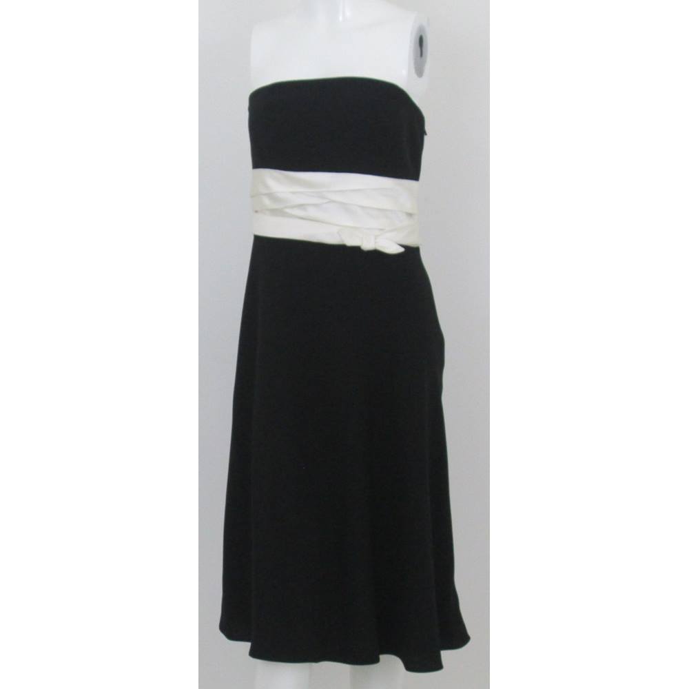 donna morgan strapless dress