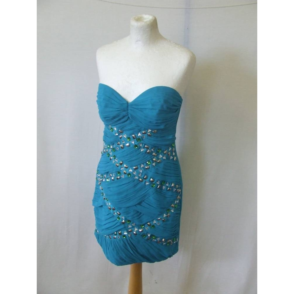 Lipsy teal cocktail clearance dress