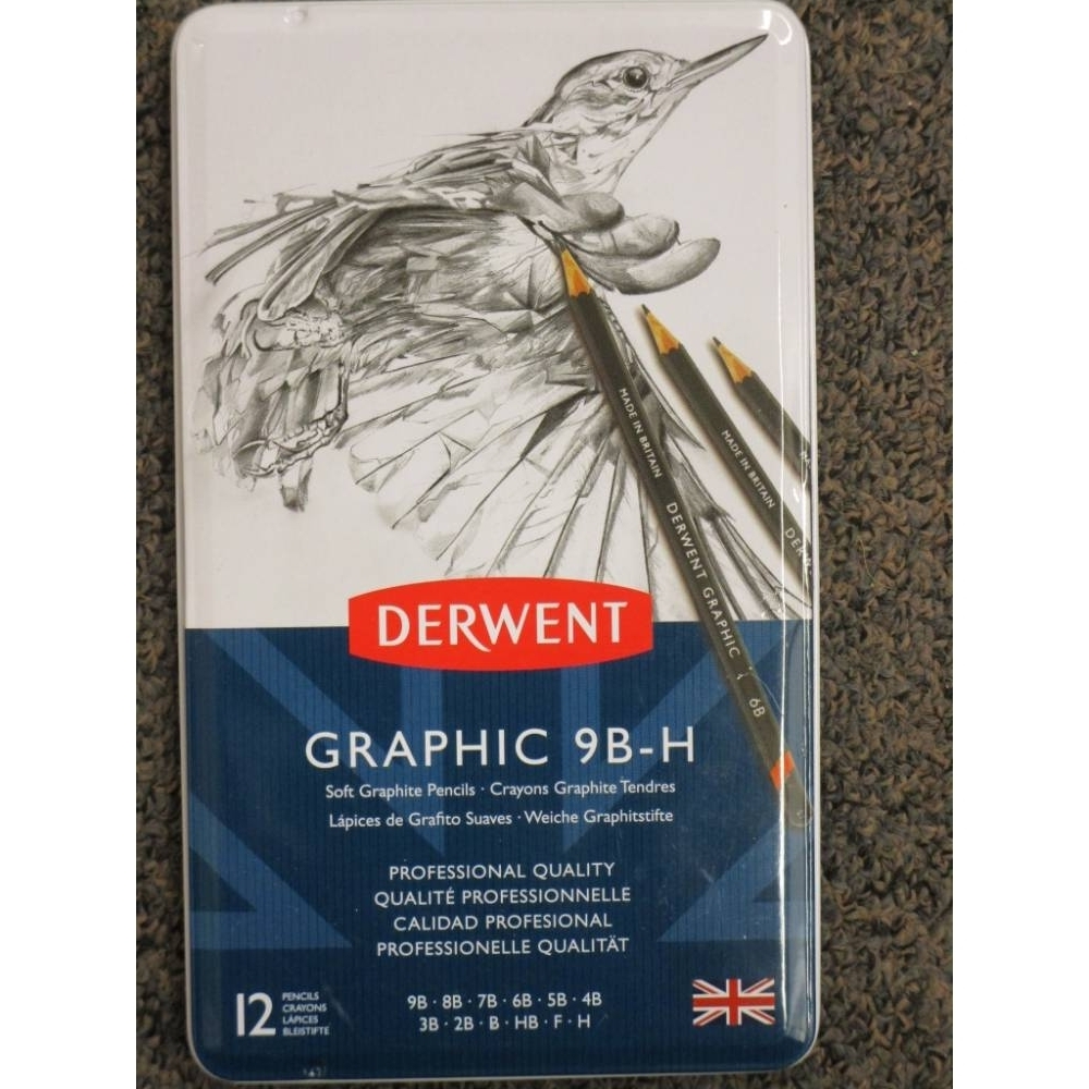 Derwent Graphic 9B to 9H Designer Pencils Pack 12 Unused For Sale in ...