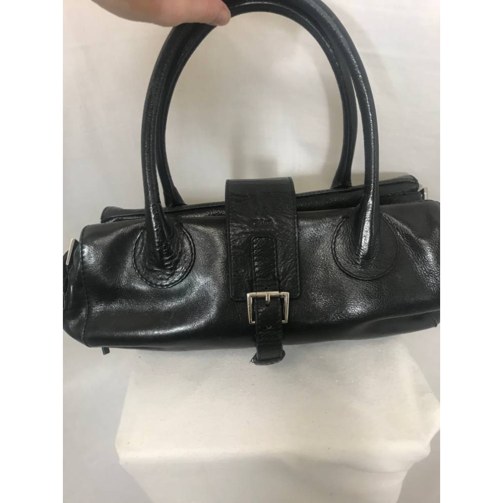 Image 1 of Chloe small black leather tote bag black Size: S