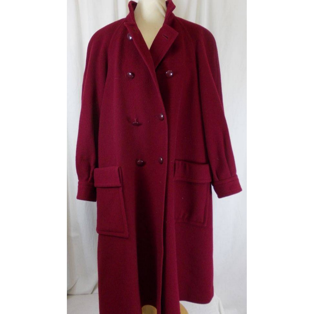 Windsmoor wool coat red Size: 24 | Oxfam GB | Oxfam’s Online Shop