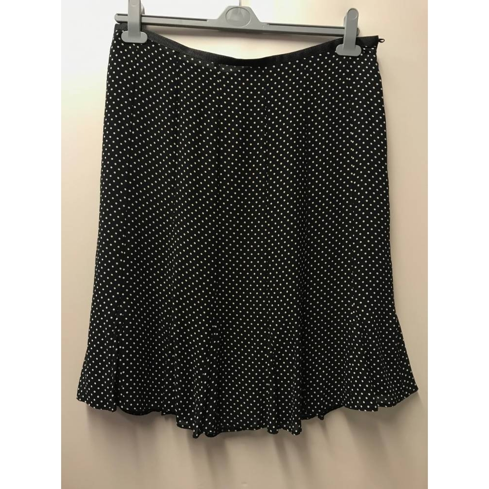 M&S Marks & Spencer Polka Dot Skirt Black/White Size: 16 | Oxfam GB ...