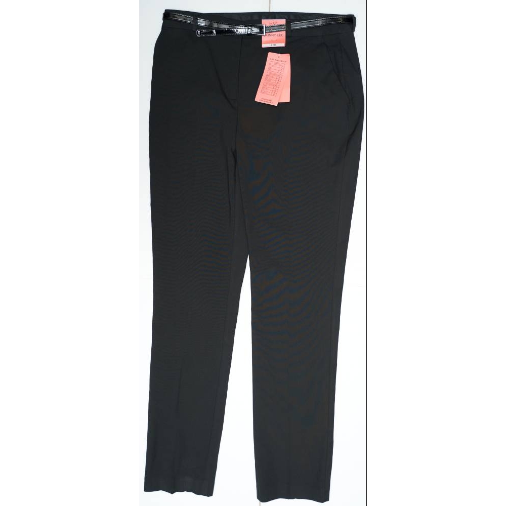 M&S Marks & Spencer Skinny Leg School Trousers Black Size: 14 - 15 ...