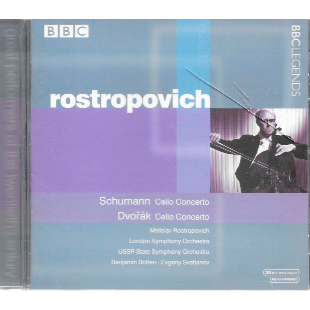 Mstislav Rostropovich Plays Schumann Cello Concerto & Dvorak Cello ...