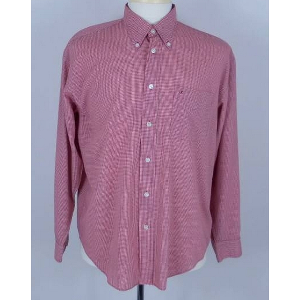 Ciro Citterio Checked Shirt Red Size: L | Oxfam GB | Oxfam’s Online Shop