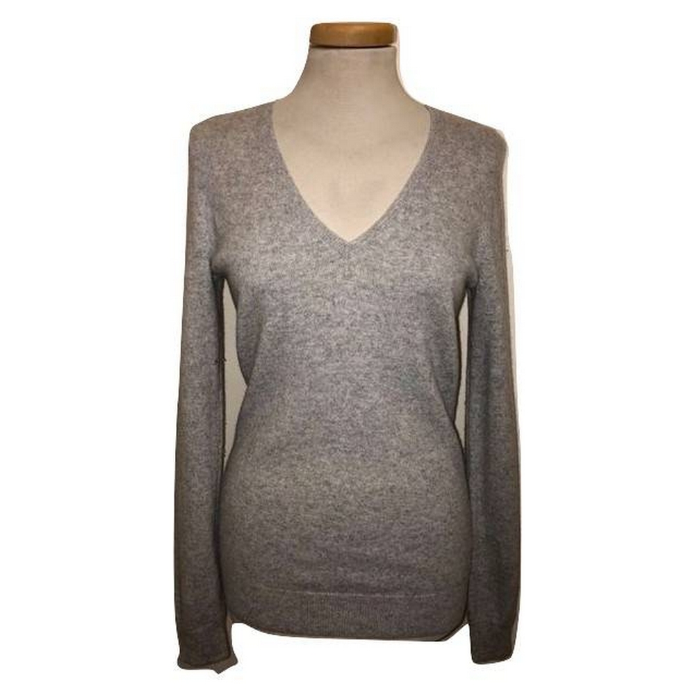 Uniqlo Cashmere V Neck Jumper Grey Size: S | Oxfam GB ...