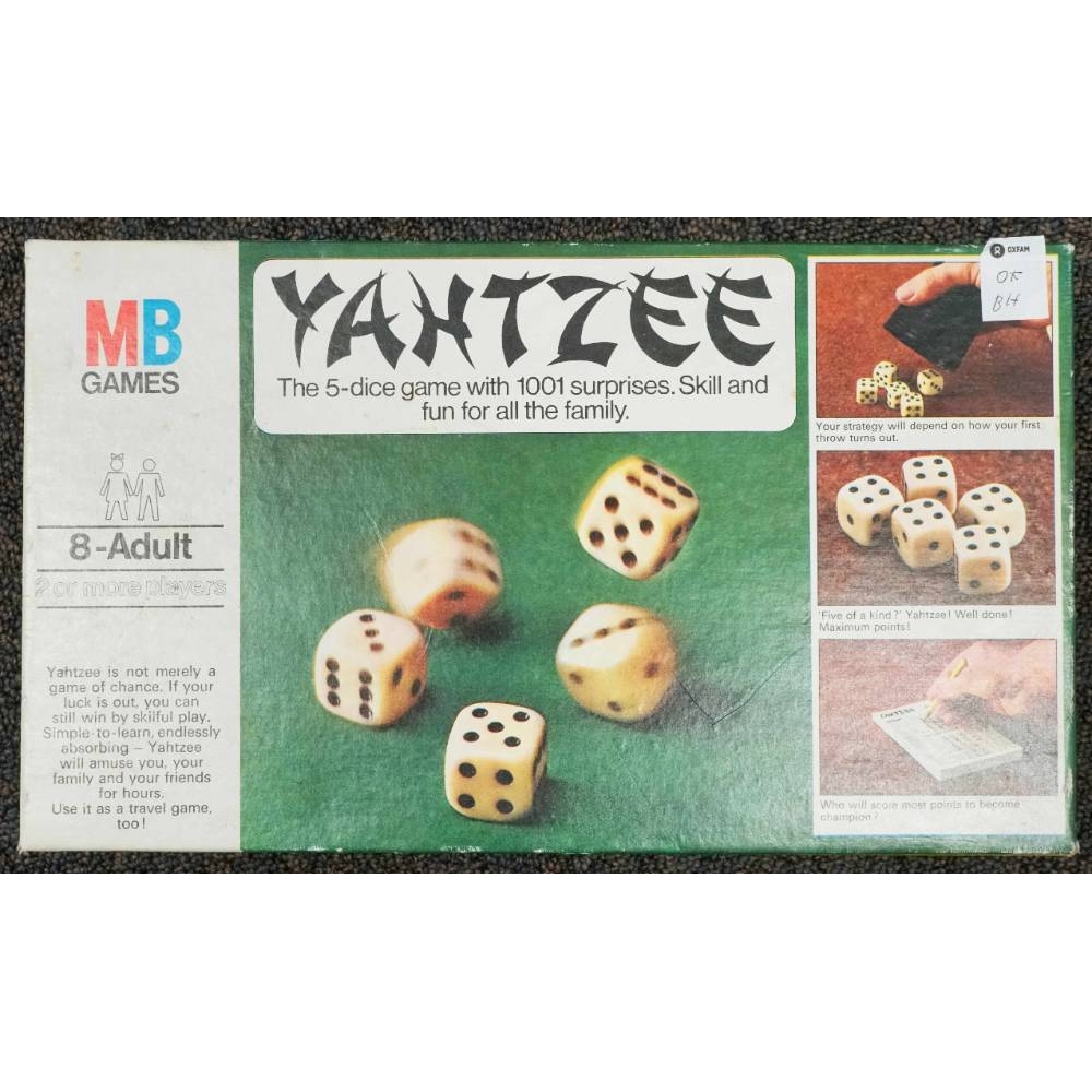 the game of yahtzee complete with instructions oxfam